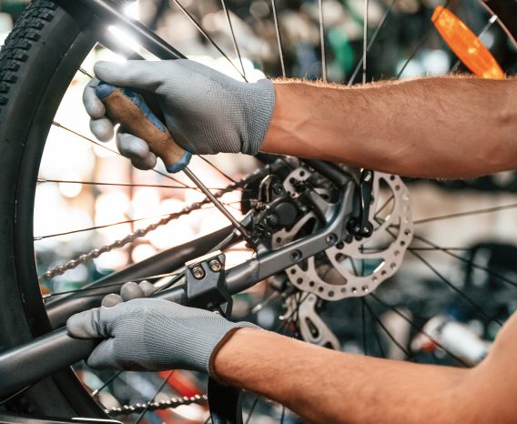 Serwis i wypożyczalnia rowerów na miejscu
